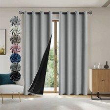 2er Set Vorhänge Blickdicht