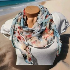 Street One Schal weich fallend blau gemustert (920) weich fallend NEU