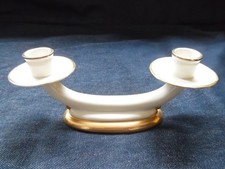 Kerzenständer Leuchter Porzellan 2er Golddekor Art Deco Gerold Tettau 24cm