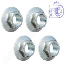 4x Flanschmutter Achsmutter