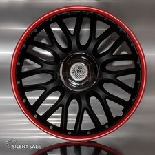 4 x Radkappen ORDEN RED BLACK