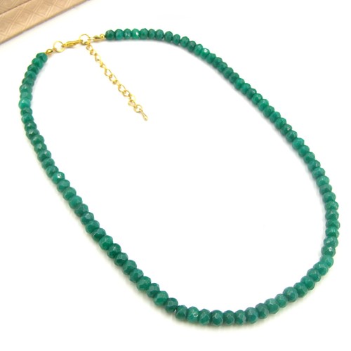 Smaragd edelstein collier - collier,