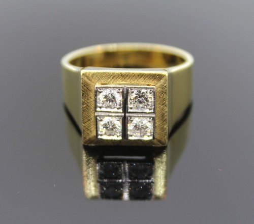 Herrenring massiv 750er - herrenring,