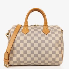 Louis Vuitton Speedy 25 Bandoulière Damier Azur Coated Canvas Handbag