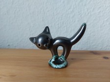 Walter Bosse Katze  in schwarz türkis