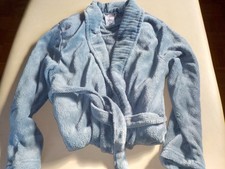 UP2 Fashion Plüsch Mantel L 44 / 46 Bademantel NEU ohne Etikett grau-blau