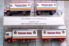 Patrizier Bräu AMW u. SCHIMMER AUTOMODELLE MB Hängerzug 1/87 