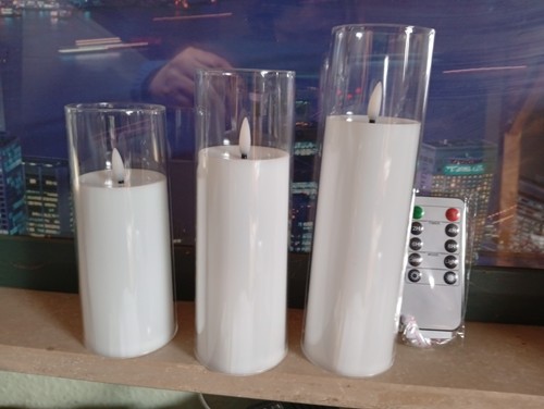 Led kerzenset 3er - kerzenset, mit