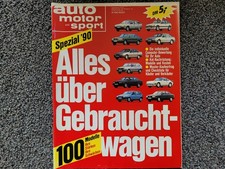 Zeitschrift auto motor und sport, Spezial '90, Alles über Gebrauchtwagen