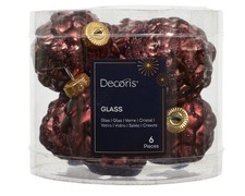 6 Christbaumschmuck Zapfen