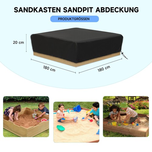 Rechteckig sandkastenplane - rechteckig,