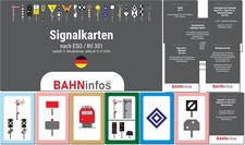 Signalkarten Eisenbahnsignale