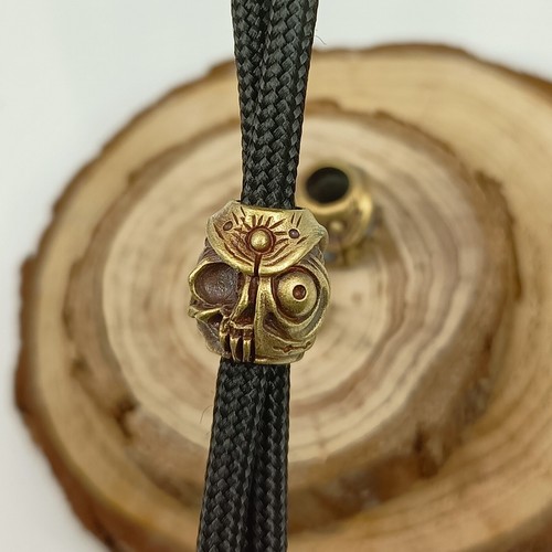 Skull bead lanyard messing - lanyard,