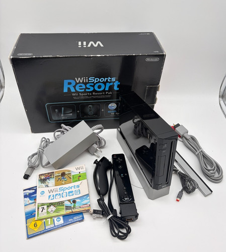 Nintendo wii schwarz ovp - nintendo,