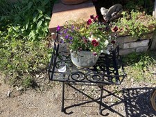 Klapptisch für Pflanzen Blumentisch Beistelltisch Metall Blumen Hocker K2 306