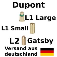 Dupont Ligne Butangas-Adapter L1 & L2 Klein Groß Messingdüse Zubehör Ersatzteil