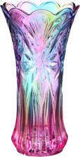 Glasvase für Blumen: bunte