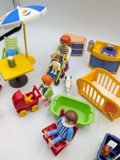 Playmobil großes Zubehör Set 3965 Wohnhaus Möbel Einrichtung Kinderwagen Mama