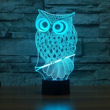 3D Eule LED Nachtlicht