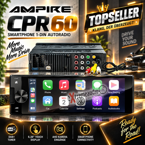 Ampire cpr60 smartphone din - ampire,