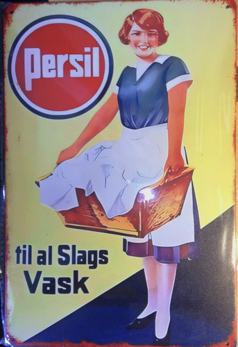 Persil retro blechschild 30 - ,