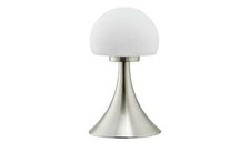 Tischlampe Silber Glas  15,0cm