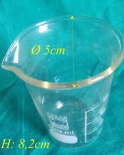 100ml SCHOTT DURAN JENA Glas Messbecher Becher Graduated Measuring Cup Beaker 