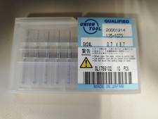 10 Stück VHM UNION TOOL Vollhartmetall Ø 0,7x8,7 mm Mini Bohrer Mikrobohrer CNC 