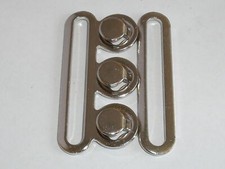 Gürtelschnalle Schließe Schnalle Verschluss Hakenverschluss 5 cm silber 