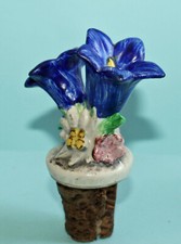 Alte Goebel Porzellan Schnapsnase Enzian / Ausgießer / Pourer Gentian / Verseur 