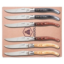 Laguiole 6er steakmesser set - ,