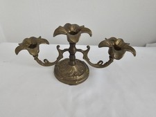 Kerzenhalter Messing 3-armig