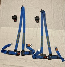 Blaue Schrothgurte Typ 4003A, mit Rolle und ABE, Schroth Gurt