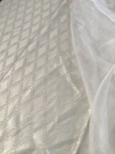 Dekoschal Gardine Vorhang Heine edel doppellagig creme 2 St. 135 x 220 cm neu 