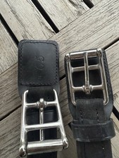 Stübben Equi-soft Kurzgurt 65cm Schwarz mit Lederpolster NEU!