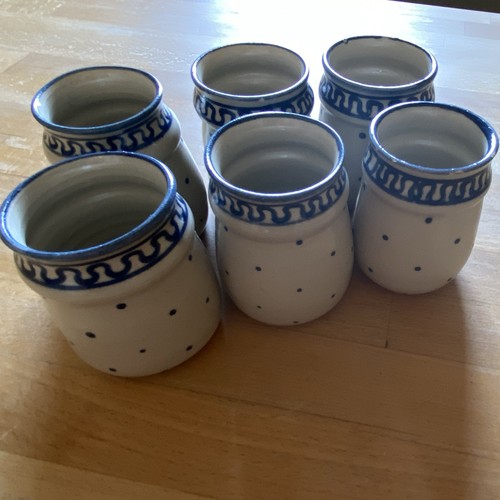 6er set keramikbecher rund - set,