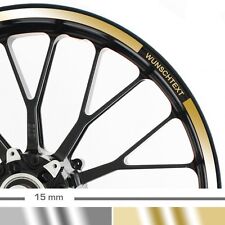 Chrom Felgenrandaufkleber 15