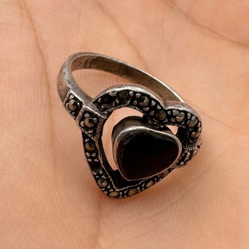 925 silber herz ring - 925, mit