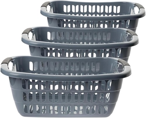 3er set wäschekörbe liter - 3er,