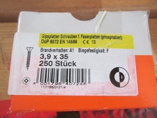 Faserplattenschrauben  250Stück 3,9x35mm   Schnellbauschraube  / Aktion Malreg