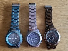 Fossil Stella Chronograph Damenuhr, 3 Stück in verschiedenen Farben