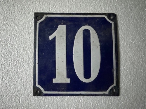 Hausnummernschild 140mm - , x