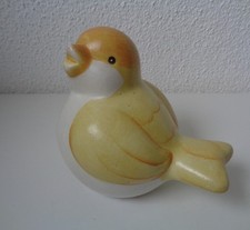 Dekofigur Keramik-Vogel Spatz Sperling Piepmatz ~ Dekoration 8cm hoch ~ VINTAGE