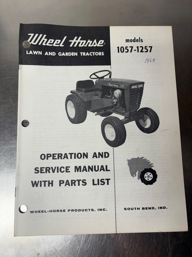 Original wheel horse 1057 - original, 1257