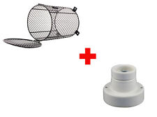 Lampenschutzkorb Komplett Set - Schutzkorb Fassung & Zuleitung - Ø15,5x22cm