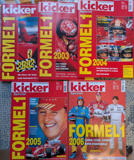 Kicker Special Sonderheft Formel 1 -  fünf Hefte 2002, 2003, 2004, 2005, 2066