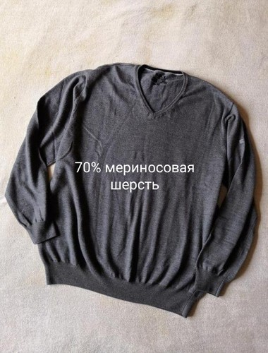 Men brax sweater grey - grey, cotton