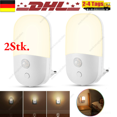 Led nachtlicht steckdose - 2x,