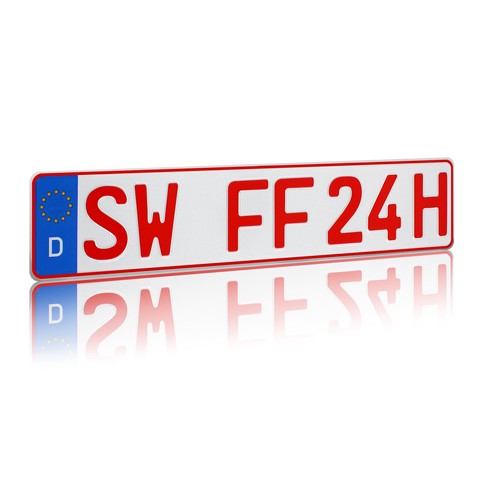 Kfz kennzeichen rot - kfz, h-kennzeichen
