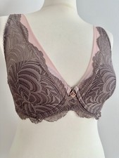 Bügel BH Bustier Spitze Push Up Balconette Dessous Lingerie Lace Pastell 70C NEU